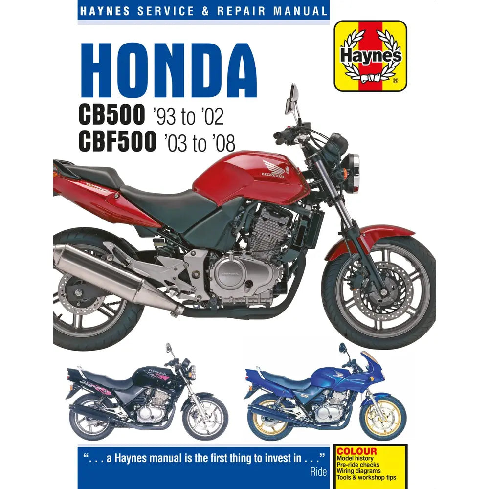 Honda CB500 (1994–2007) værkstedshåndbog – Haynes – Haynes værkstedsmanual til service og reparation