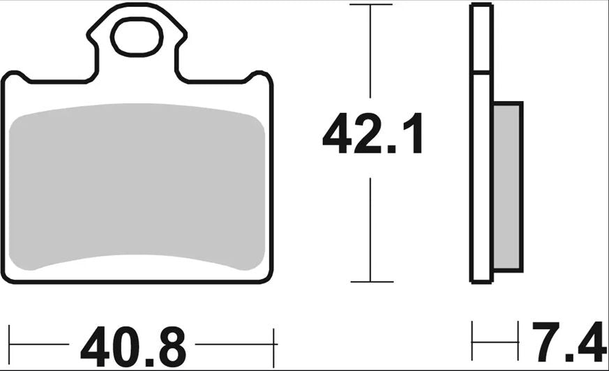 Ekstra produktbillede af Husqvarna TC 85 19/16 14-26 bremseklodser – Brembo SX 07GR16SX