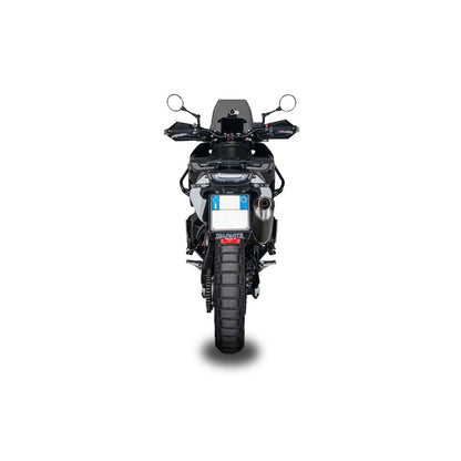 KTM 790/890 Adventure / Husqvarna Norden 901 Dakar slip-on, sort – Spark – måltegning og tekniske dimensioner, billede 4