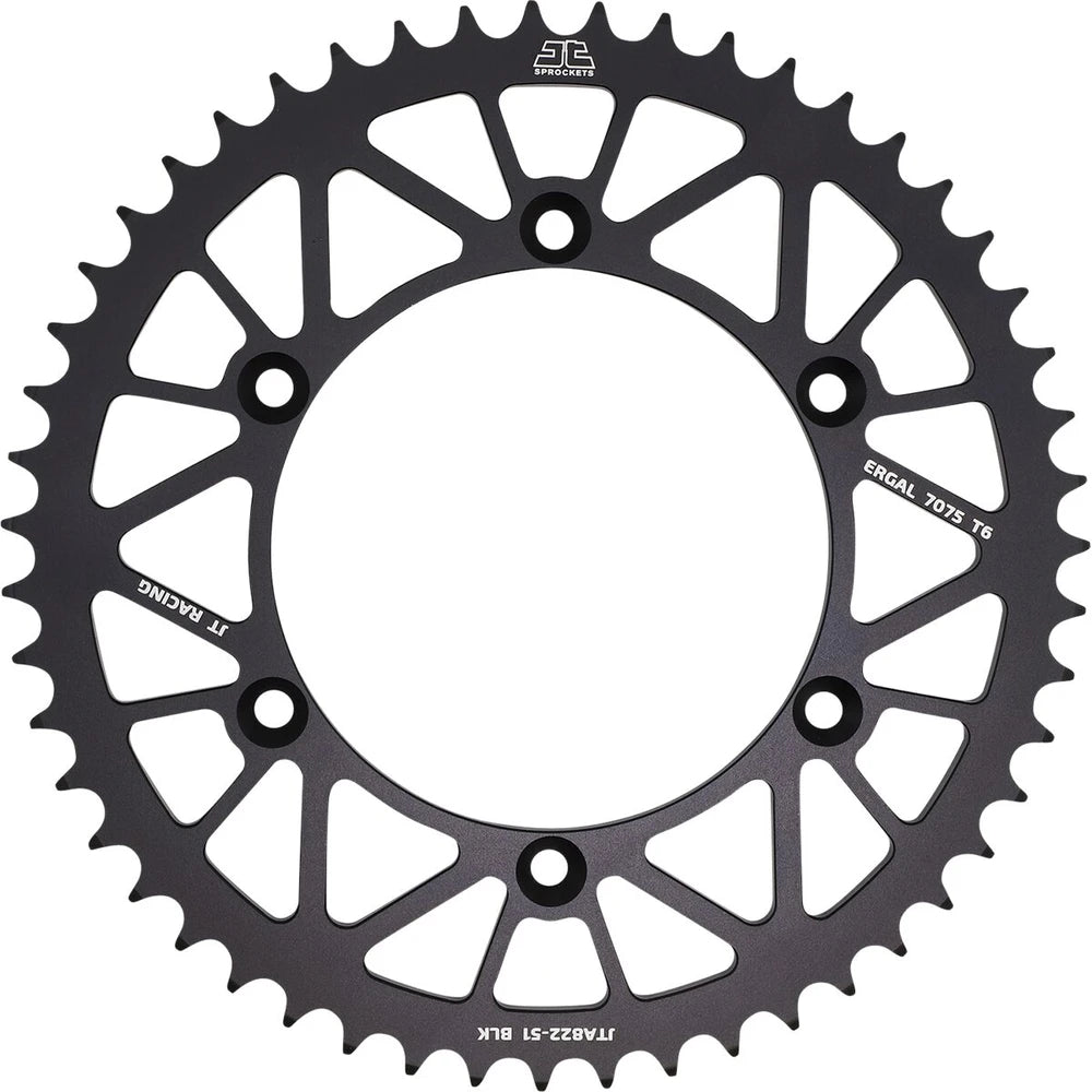 Bagtandhjul 51T, 520 – aluminium, JTA822.51BLK – JT Sprockets