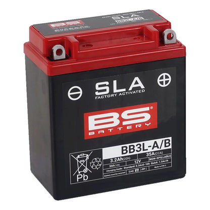BS Battery BB3L-A/B 12V 3Ah 35A AGM MC batteri