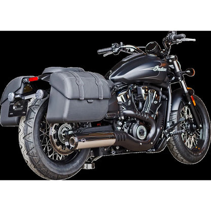 Indian Sixty (24-26) Grand National Slip-On Mufflers, krom – S&S Cycle – alternativ vinkel 3