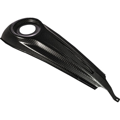 Harley-Davidson (08-24) carbon dash/konsol Black/ Carbon Fiber/ Gloss – Saddlemen – ekstra produktvisning med fokus på carbonvævning, form og finish – billede 3