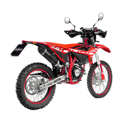 Beta RR 125 (21-26) m.fl. LeoVince LV One EVO slip-on – rustfri – mat sort – ekstra produktvisning af lyddæmper, finish og detaljer 4