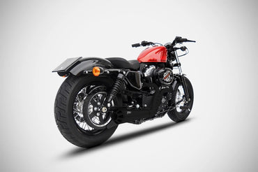 Harley-Davidson Sportster 883/1200 (14-16) Conical 2-i-1 komplet udstødning, sort – Zard – produktbillede 2