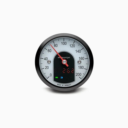 motoscope tiny 49 mm analogt speedometer, sort fra Motogadget – primært produktbillede