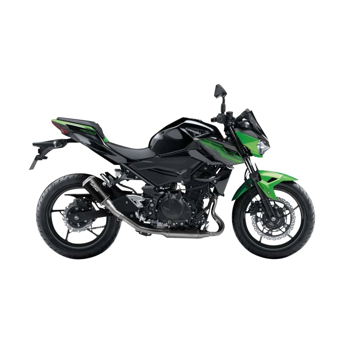 Kawasaki Ninja 400 (18-23) m.fl. LeoVince LV-10 slip-on – rustfri – mat sort – 15218BU – ekstra produktvisning af lyddæmper, finish og detaljer 7