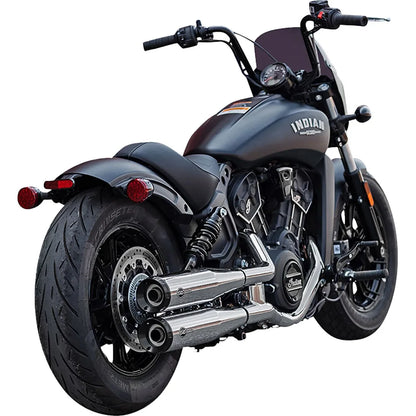 Indian Sixty (19-23) Grand National Slip-On Mufflers, Show Chrome – S&S Cycle – ekstra produktvisning 2