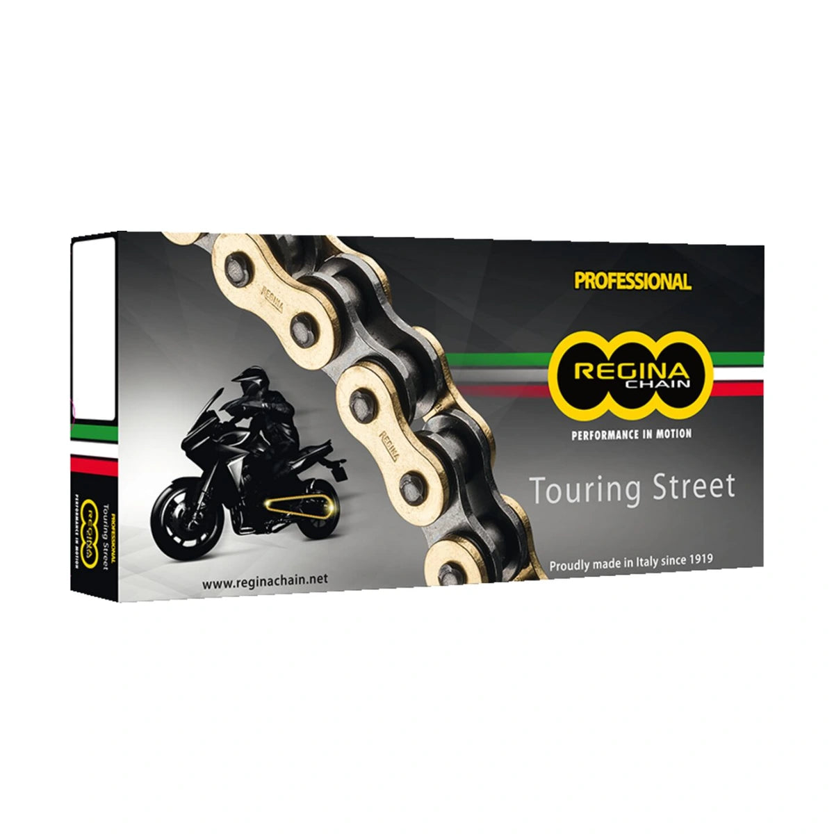 Regina 520 ZRT MC kæde 110 led guld