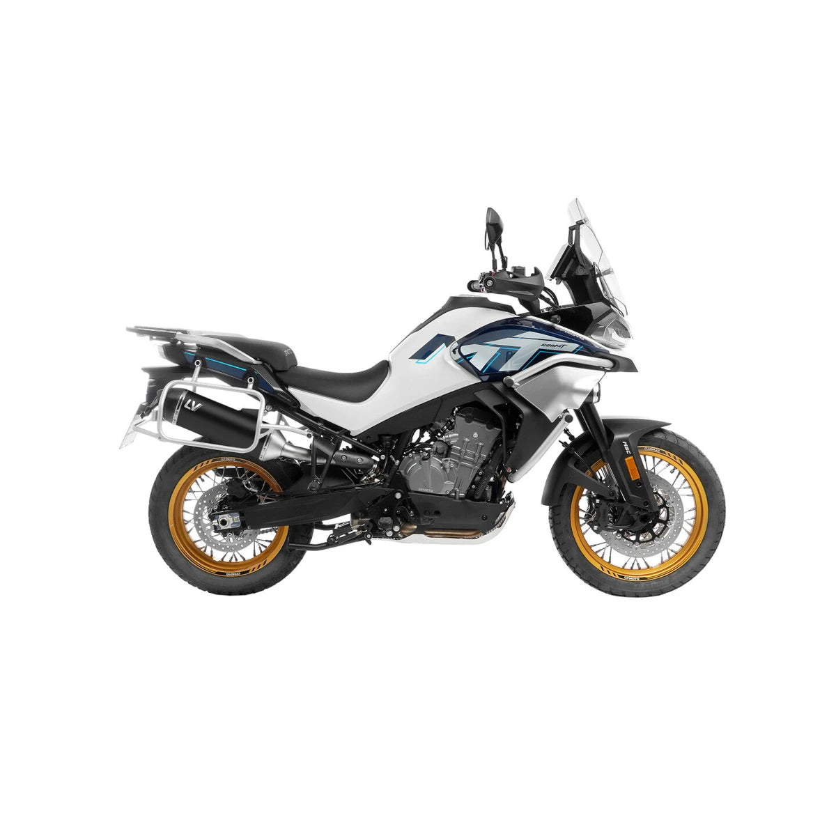 KTM 790 Adventure (19-26) m.fl. LeoVince LV-14 slip-on – rustfri – godkendt – sort – ekstra produktvisning af lyddæmper, finish og detaljer 5
