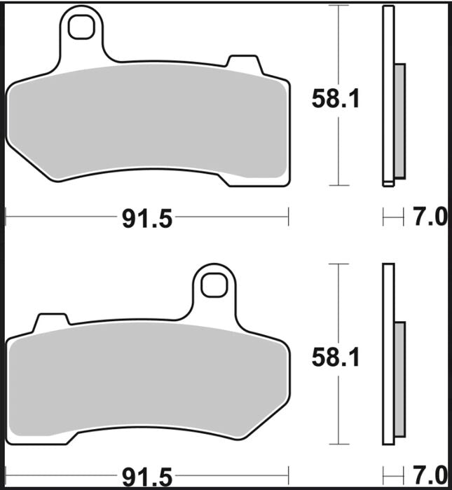Harley-Davidson VRSCDX 1250 Night Rod Special 08-17 bremseklodser – Brembo SP 07HD17SP