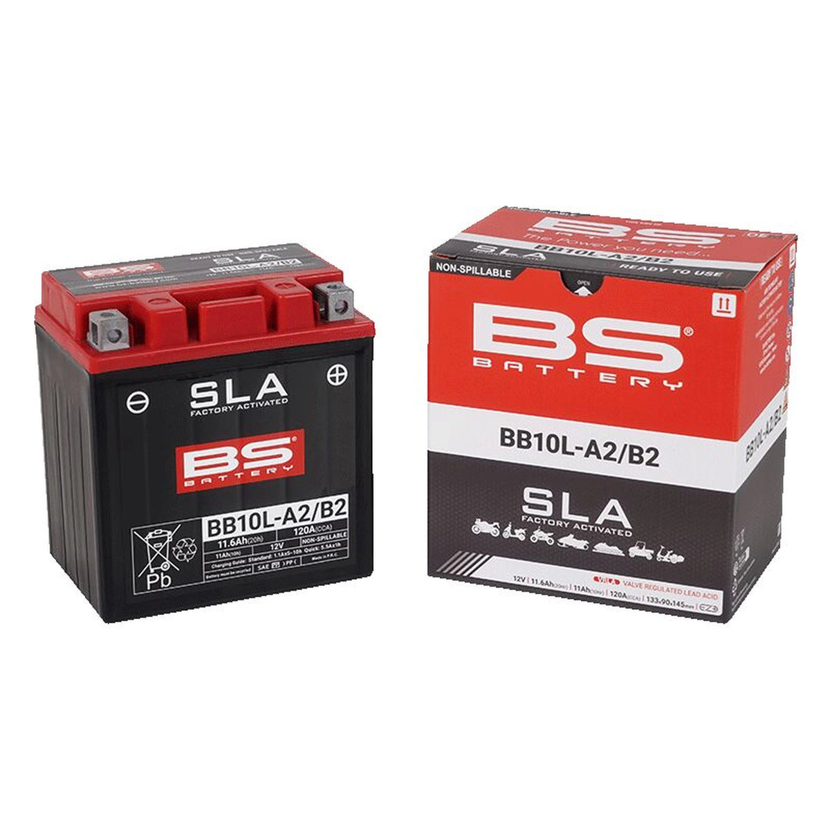 BS Battery BB10L-A2/B2 MC batteri – produktbillede 2
