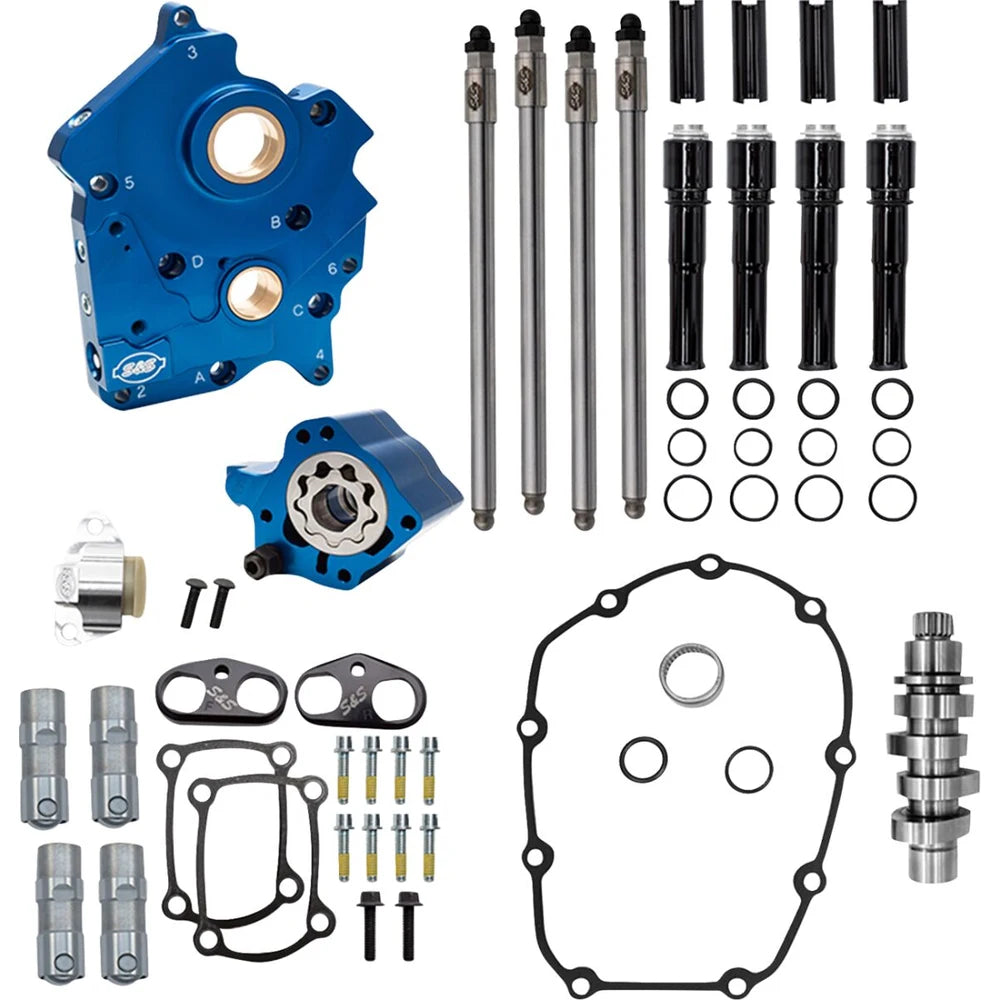 Harley-Davidson modeller (17-25) 496 Chain Drive Cam Chest Kit, black pushrod tubes – S&S Cycle
