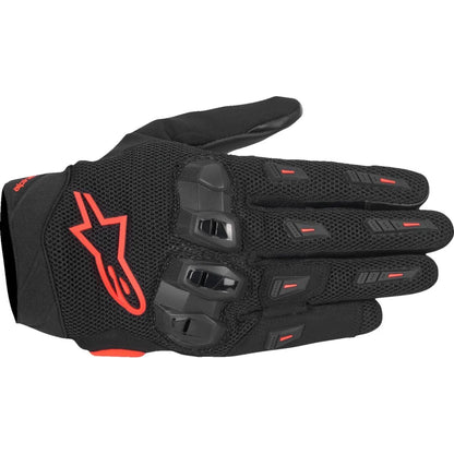 MC handsker SP X 5 Air, herre – Sort/Fluorescerende rød, str. S fra Alpinestars – primært produktbillede