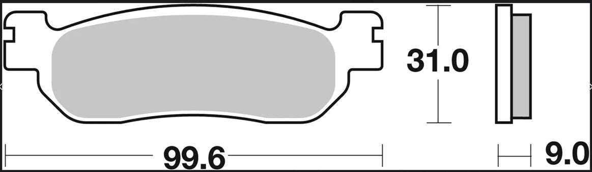 Detaljebillede 3 af Yamaha VP 250 X-City 07-16 bremseklodser – Brembo XS 07043XS