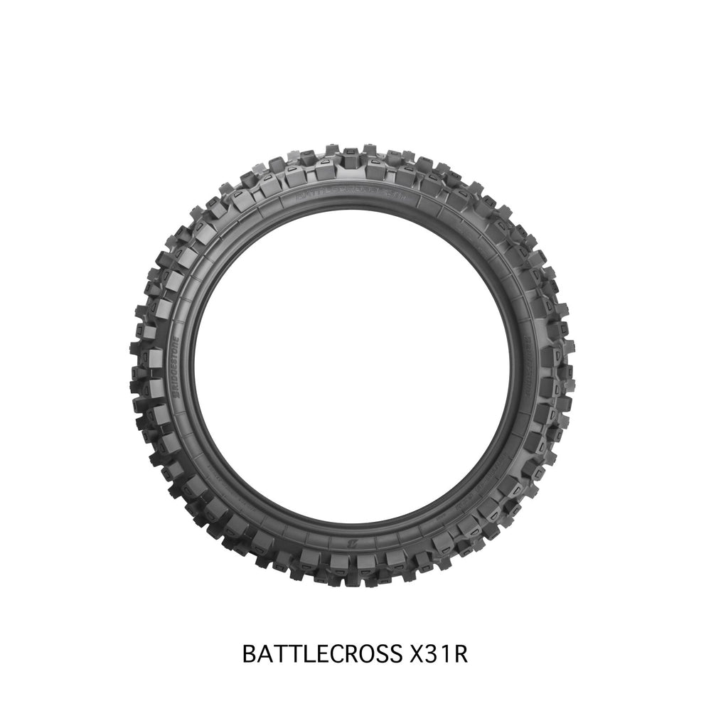 Bridgestone Battlecross X31 110/100-18 64M TT – bagdæk – originalt Bridgestone bagdæk med maksimalt greb på mellemfast motocrossunderlag. Køb hos Mo2parts. Produktbillede 5.