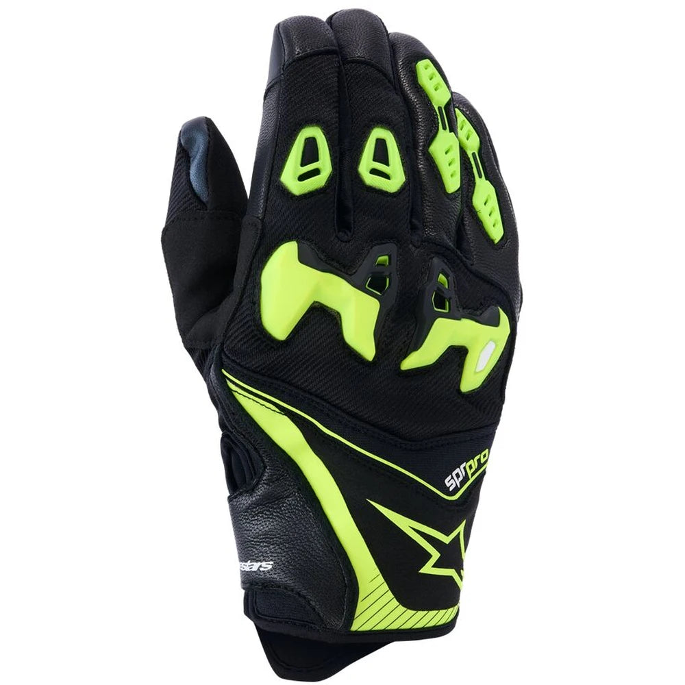 Racinghandsker SP-R Pro, herre – Sort/Fluorescerende gul, str. L fra Alpinestars – primært produktbillede