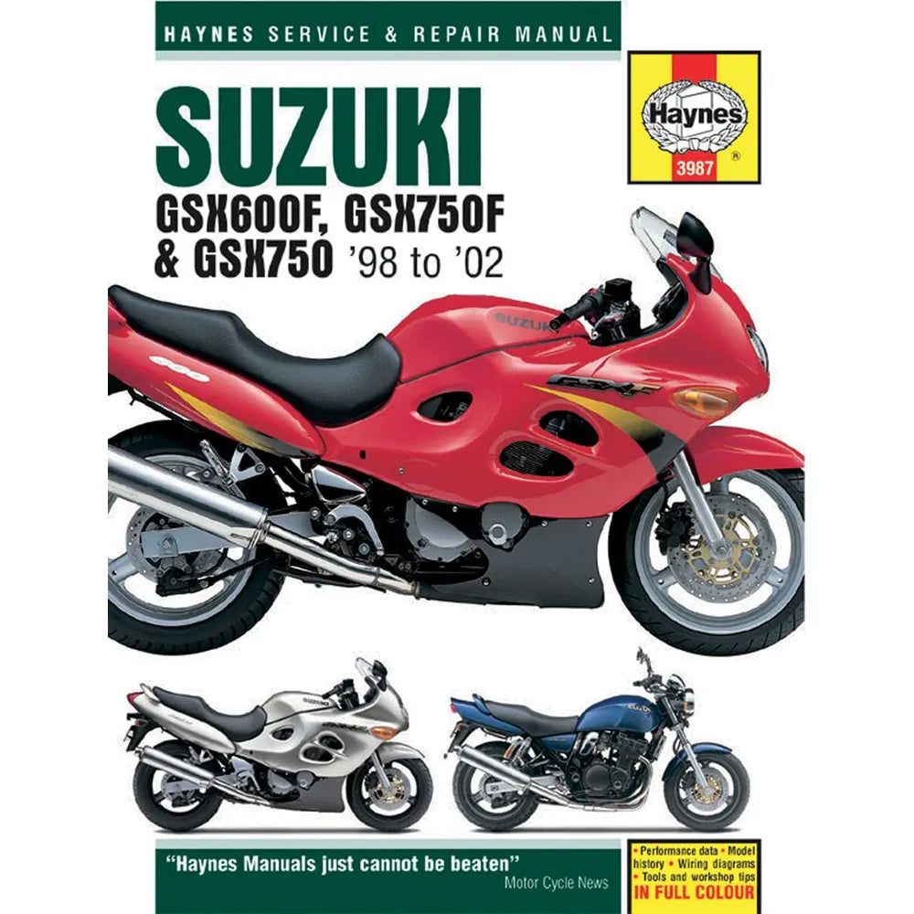 Suzuki GSX600F/750F Katana (1998–2002) værkstedshåndbog – Haynes – Haynes værkstedsmanual til service og reparation
