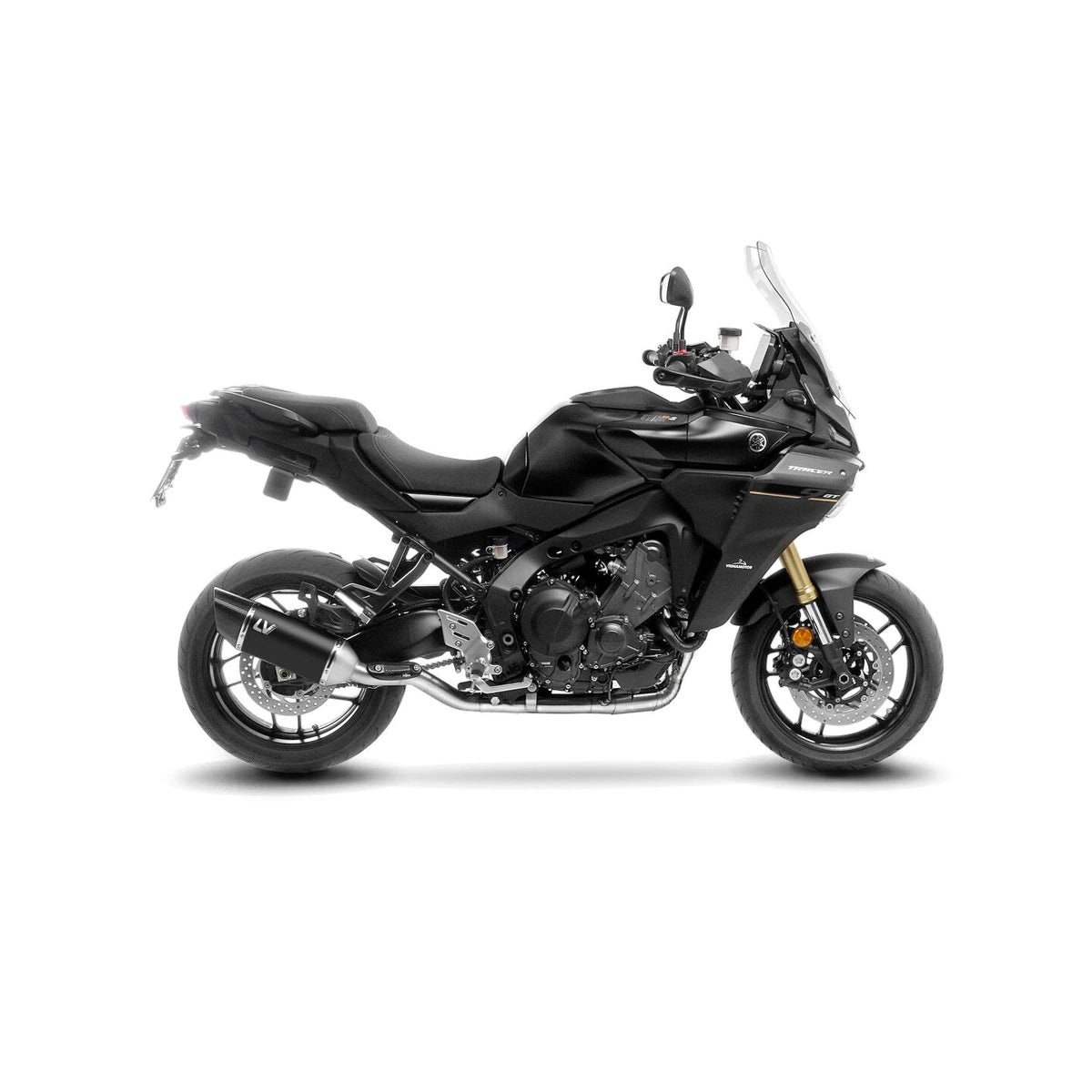 Yamaha Tracer 9 (25-26) LeoVince LV-14 R komplet udstødning – rustfri – mat sort – ekstra produktvisning af udstødningssystem, design og detaljer 5