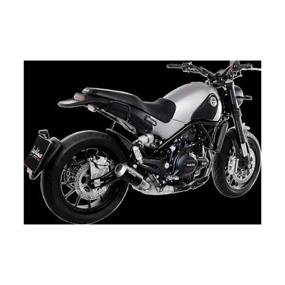 Benelli LEONCINO 500 (17-23) m.fl. LeoVince LV-10 slip-on – rustfri – ekstra produktvisning af lyddæmper, finish og detaljer 2