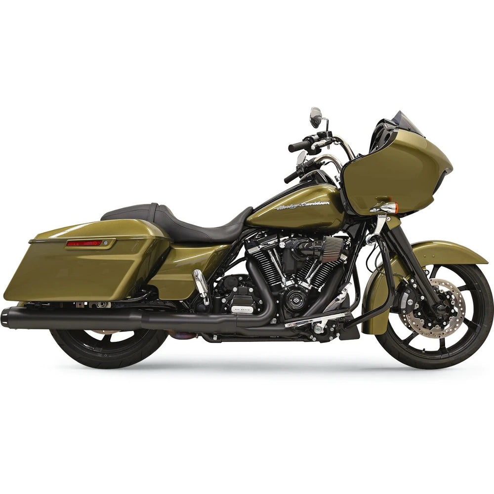 Harley-Davidson Touring (17-25) Quick Change slip-on udstødninger, sort – Bassani