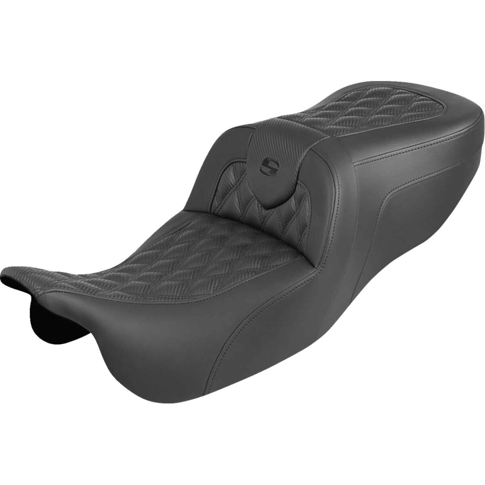 Harley-Davidson Touring (15-25) Roadsofa 2-up sæde Carbon Fiber Weave/ Lattice Stitch – Saddlemen