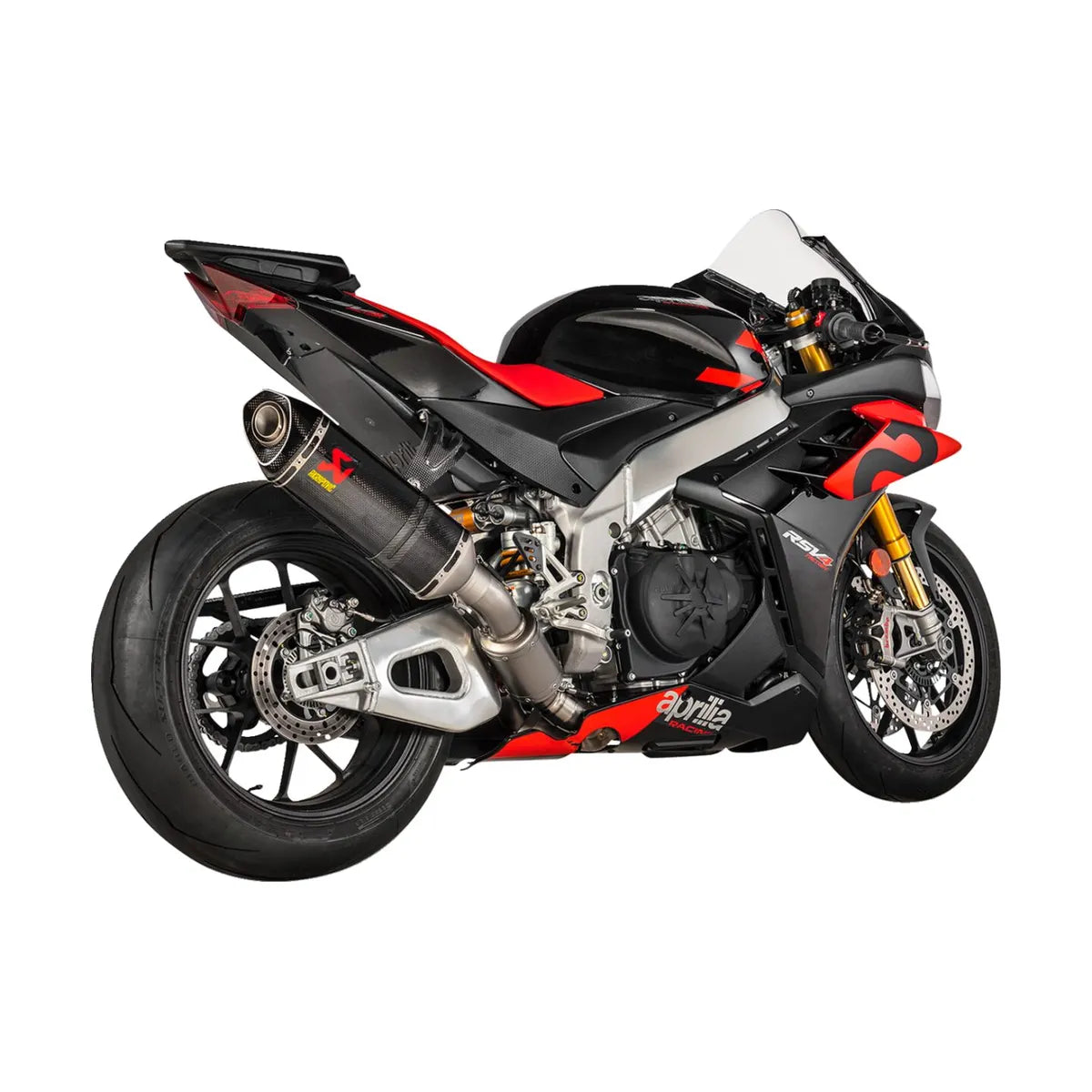 Akrapovič L-A10E11/TD link pipe monteret på Aprilia RSV4 1100 (21-24) m.fl.