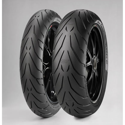 Pirelli Angel GT 110/80 ZR18 (58W) TL – fordæk set fra siden – se profil og design på dette Pirelli fordæk hos Mo2parts.