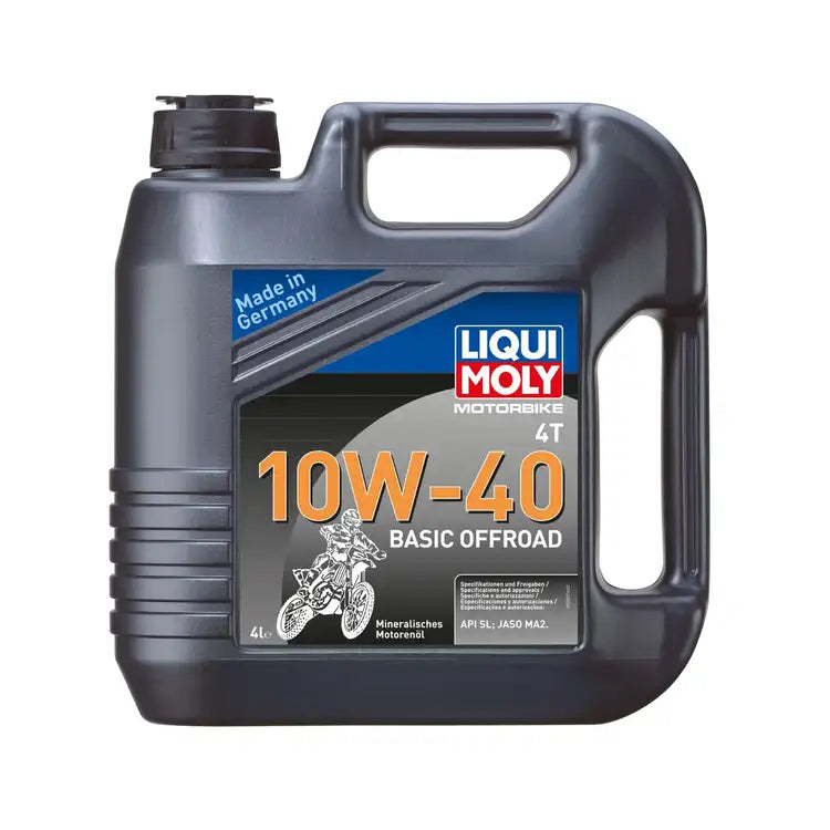 MC olie, 10W-40 – LIQUI MOLY Motorbike 4T Basic Offroad – Mineralsk – 4 L – alternativ produktvisning