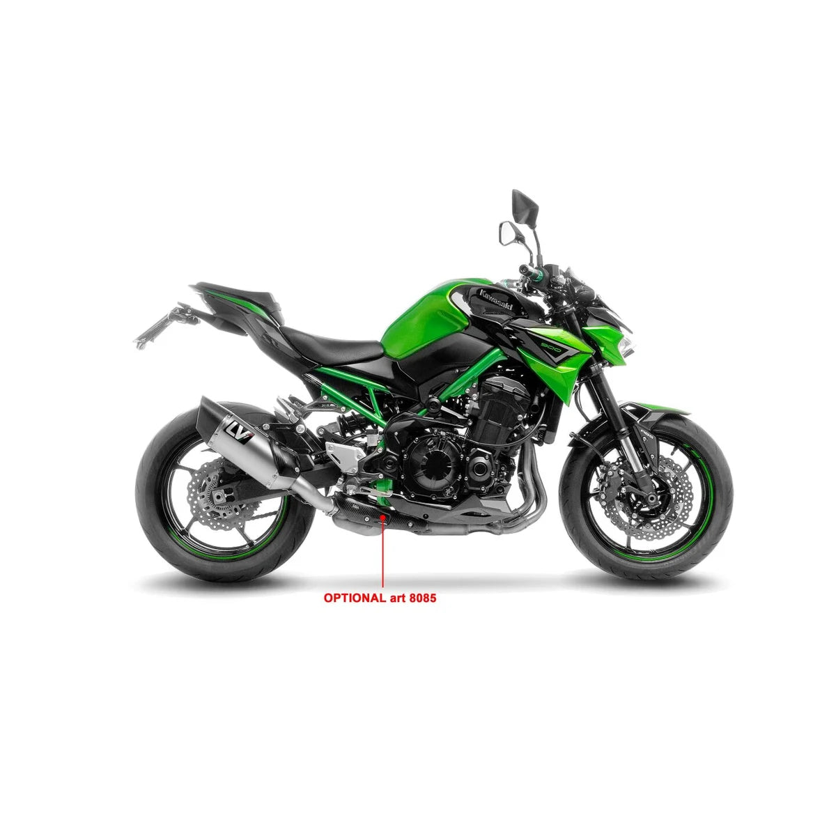 Kawasaki Z900 (22-26) m.fl. LeoVince LV-14 R slip-on – titanium – godkendt – 15605T – ekstra produktvisning af lyddæmper, finish og detaljer 4