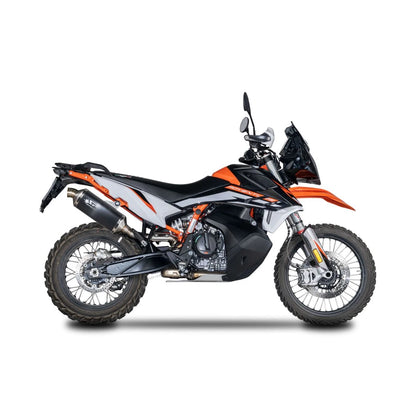 KTM 790/890 Adventure / Husqvarna Norden 901 Dakar slip-on, sort – Spark – produktdetalje fra alternativ vinkel, billede 2
