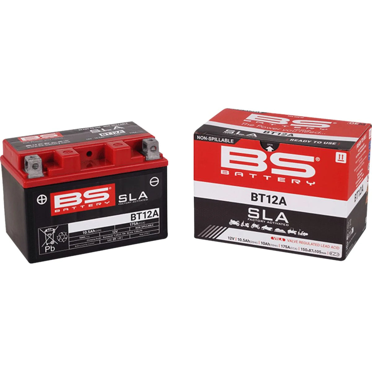 BS Battery BT12A MC batteri – produktbillede 2