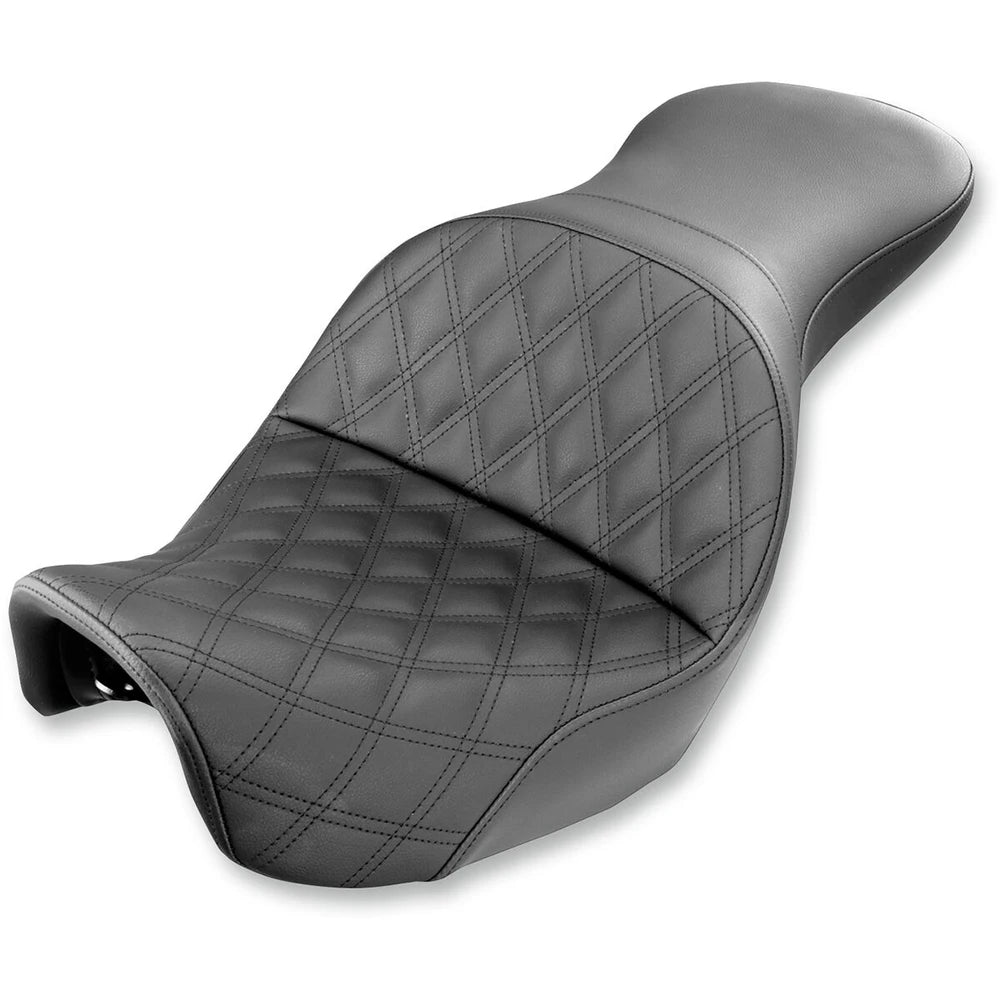 Harley-Davidson Dyna (06-17) Explorer 2-up sæde Lattice Stitch – Saddlemen