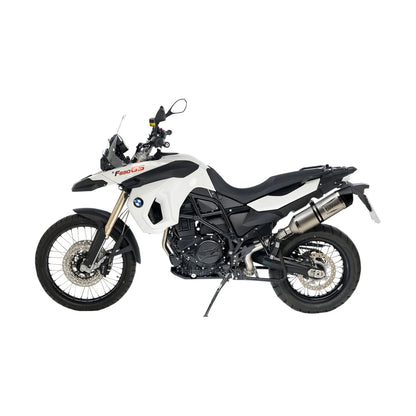 BMW F800GS (08-16) m.fl. LeoVince LV One EVO slip-on – rustfri – ekstra produktvisning af lyddæmper, finish og detaljer 4