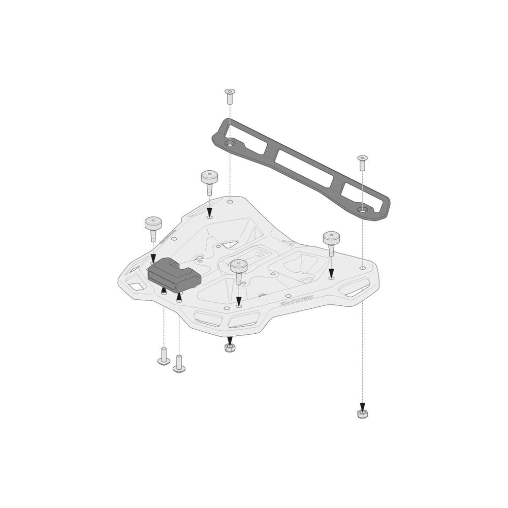 adapterkit for ADVENTURE-RACK bagagebærers – SW-Motech – produktbillede 3