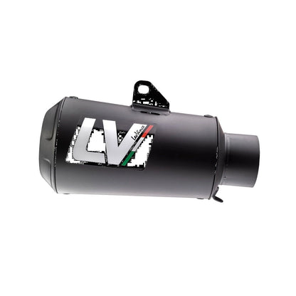 BMW S1000XR (21-23) LeoVince LV-10 slip-on – rustfri – ekstra produktvisning af lyddæmper, finish og detaljer 4