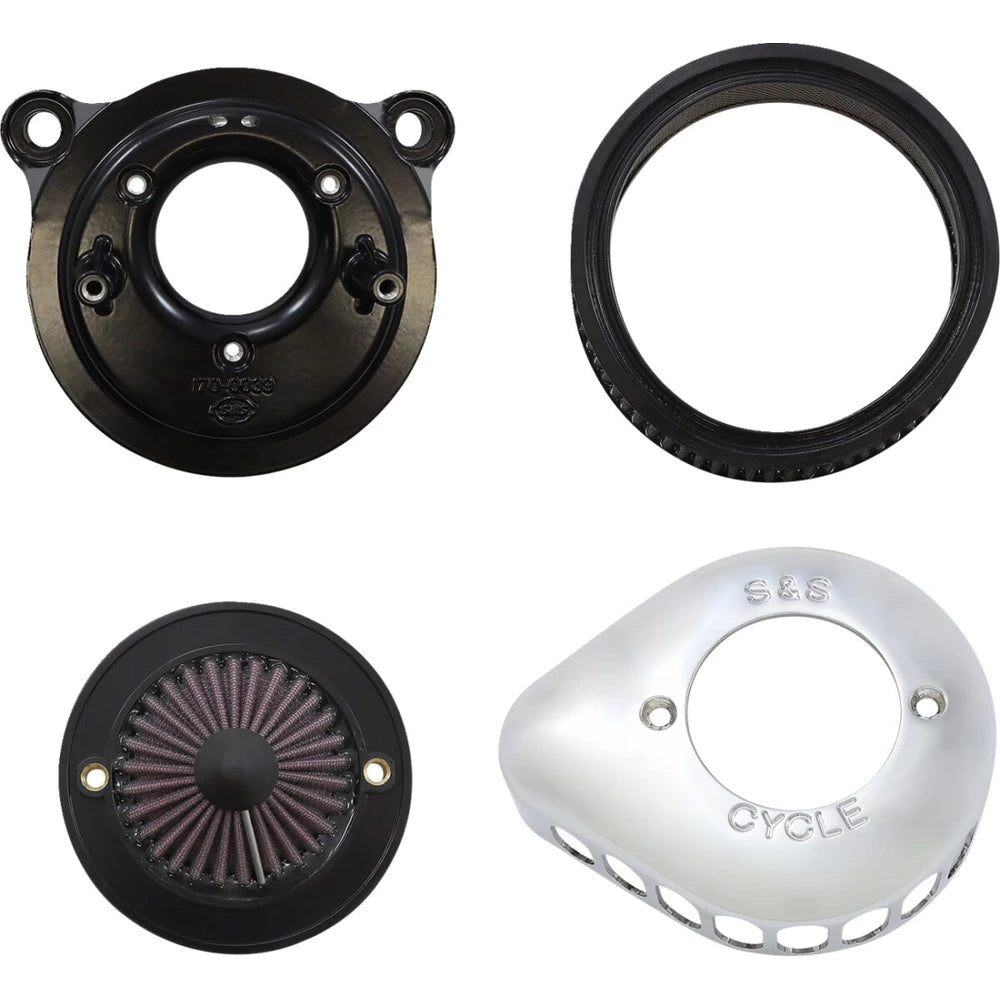 Harley-Davidson modeller (08-17) Air Stinger Stealth Air Cleaner Kit, Air Stinger / Stealth, Teardrop, krom – S&S Cycle – yderligere produktvisning 6