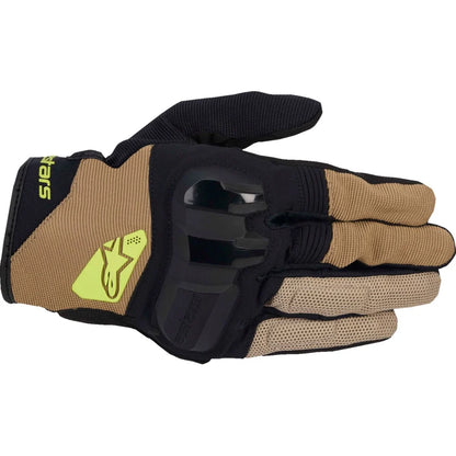 MC handsker Chrome V2, herre – Sort/Dark Khaki, str. M fra Alpinestars – primært produktbillede