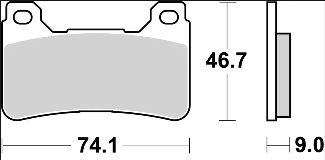 Ekstra produktbillede af Honda CBR600RR 05-18 bremseklodser – Brembo SR 07HO50SR