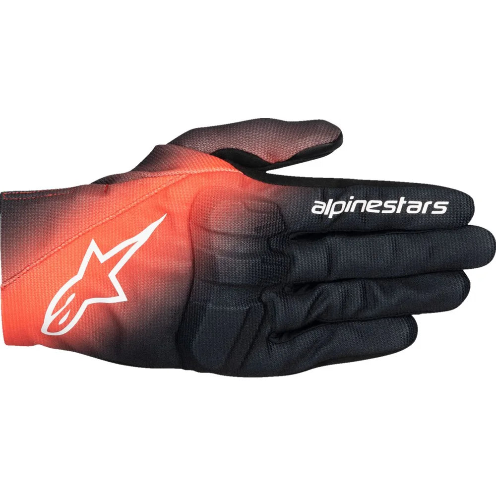 MC handsker Reef V2, herre – Sort/Fluorescerende rød, str. L fra Alpinestars – primært produktbillede