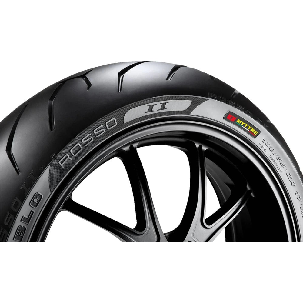 Pirelli Diablo Rosso II 130/70 R17 62H TL – bagdæk set fra siden – se profil og design på dette Pirelli bagdæk hos Mo2parts.