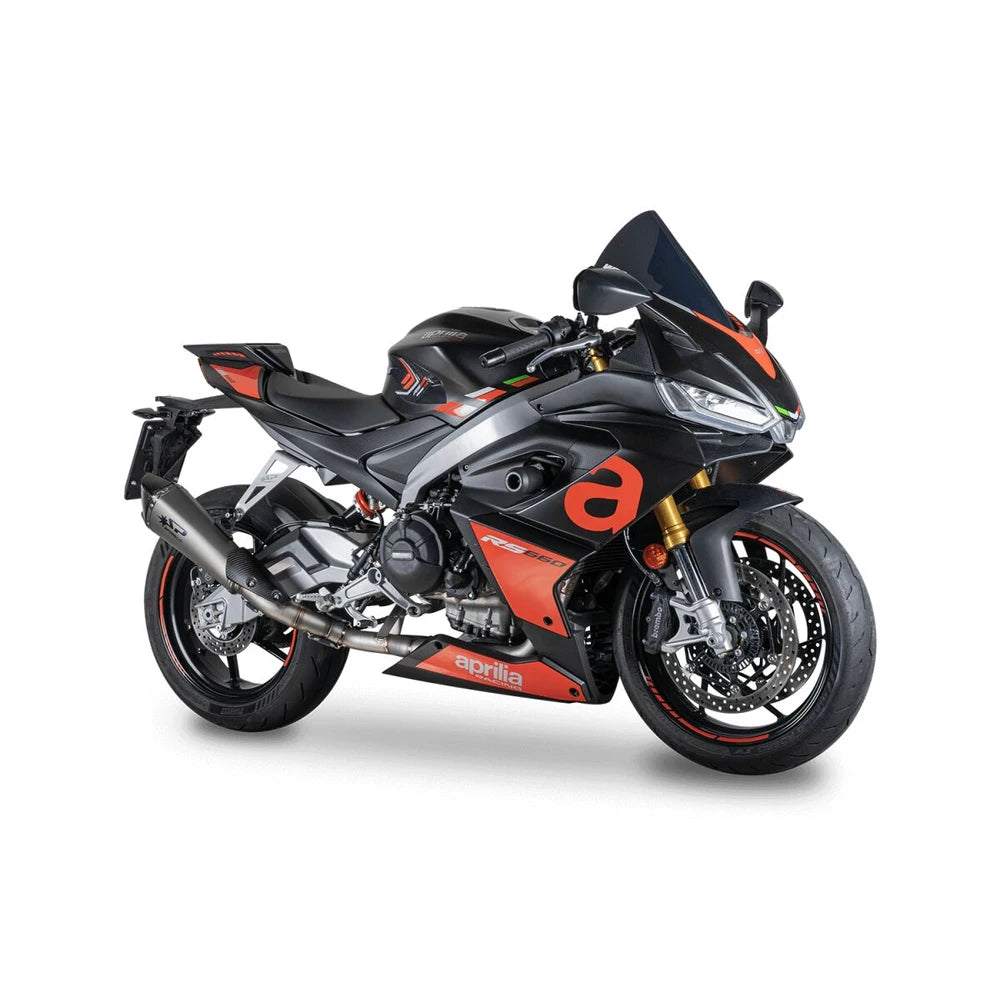 Aprilia RS 660 / Tuono 660 (20-26) Konix Evo komplet udstødning, titanium – Spark – produktdetalje fra alternativ vinkel, billede 4