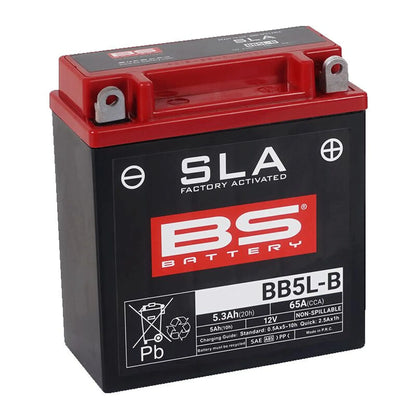 BS Battery BB5L-B 12V 5Ah 65A AGM MC batteri
