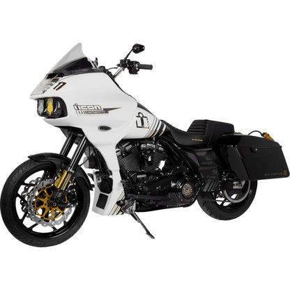 Harley-Davidson Touring (08-24) Step-Up 2-up sæde Front Tuck-n-Roll, 18,5 cm (7-1/4") – Saddlemen – ekstra produktvisning med fokus på form, polstring, syninger og finish – billede 5