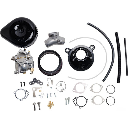 Harley-Davidson modeller (84-99) Super G Carburetor with Stealth Air Cleaner Kit, sort / Gloss – S&S Cycle
