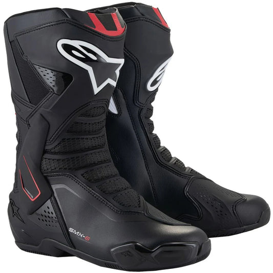 Racingstøvler SMX-6 V3, herre – Sort/Bright Red/Hvid, str. EU 40 / US 6.5 fra Alpinestars – primært produktbillede