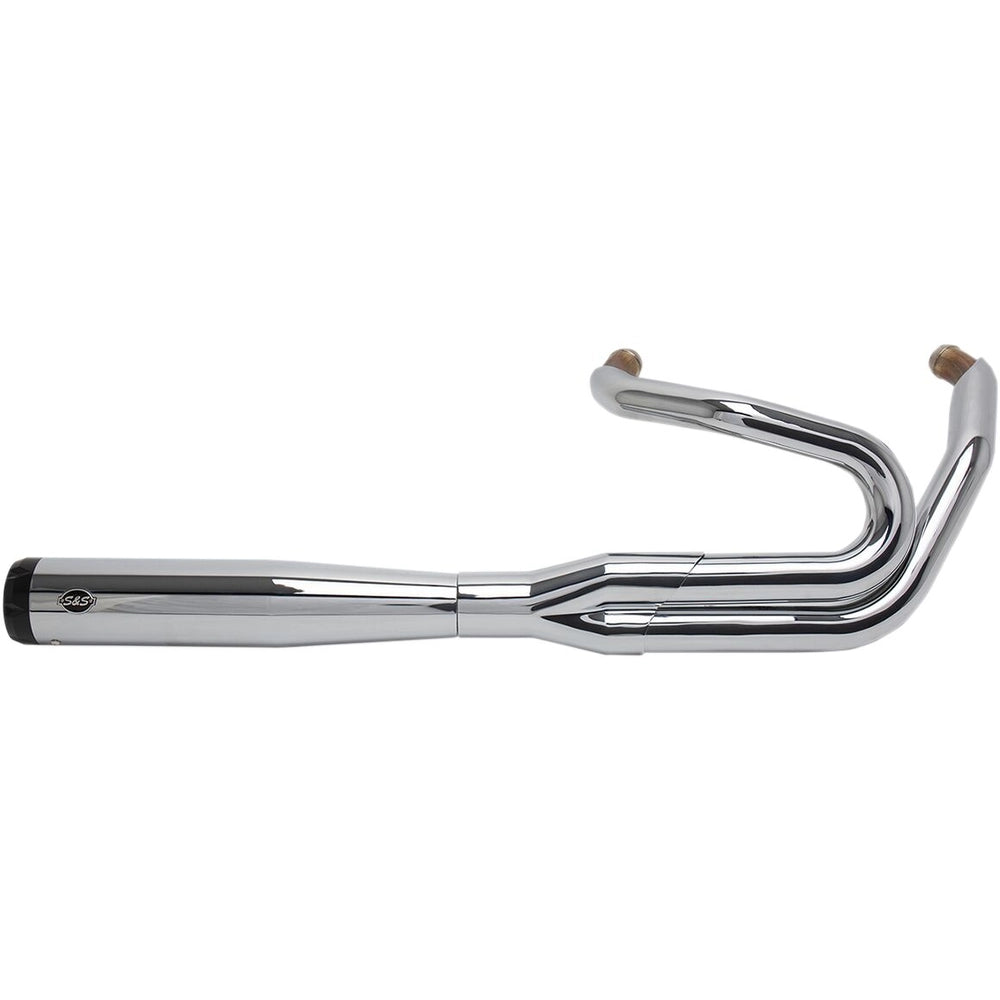 Harley-Davidson Softail / Dyna (18-23) SuperStreet 2:1 Exhaust System, krom, Straight-Cut end cap – S&S Cycle