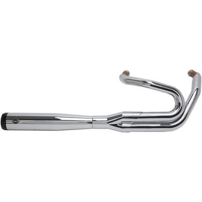 Harley-Davidson Softail / Dyna (18-23) SuperStreet 2:1 Exhaust System, krom, Straight-Cut end cap – S&S Cycle