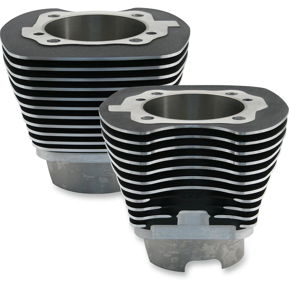 Harley-Davidson Twin Cam (99-06) 4-1/8" Bore Cylinder, sort / Powder-Coated – S&S Cycle