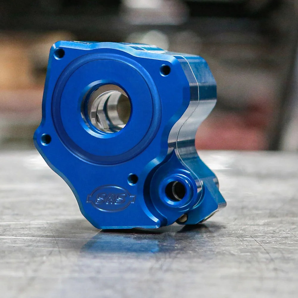 Harley-Davidson Touring / Trike (17-26) Oil Pump, Anodized / Blue – S&S Cycle – alternativ vinkel 3